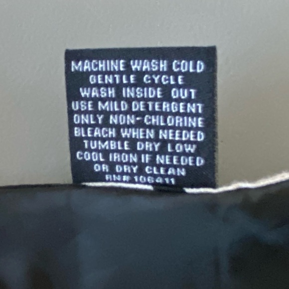 Willi Smith 100% Linen A-Line Midi Skirt Sz 6 Black White Pattern Lined - Picture 8 of 8